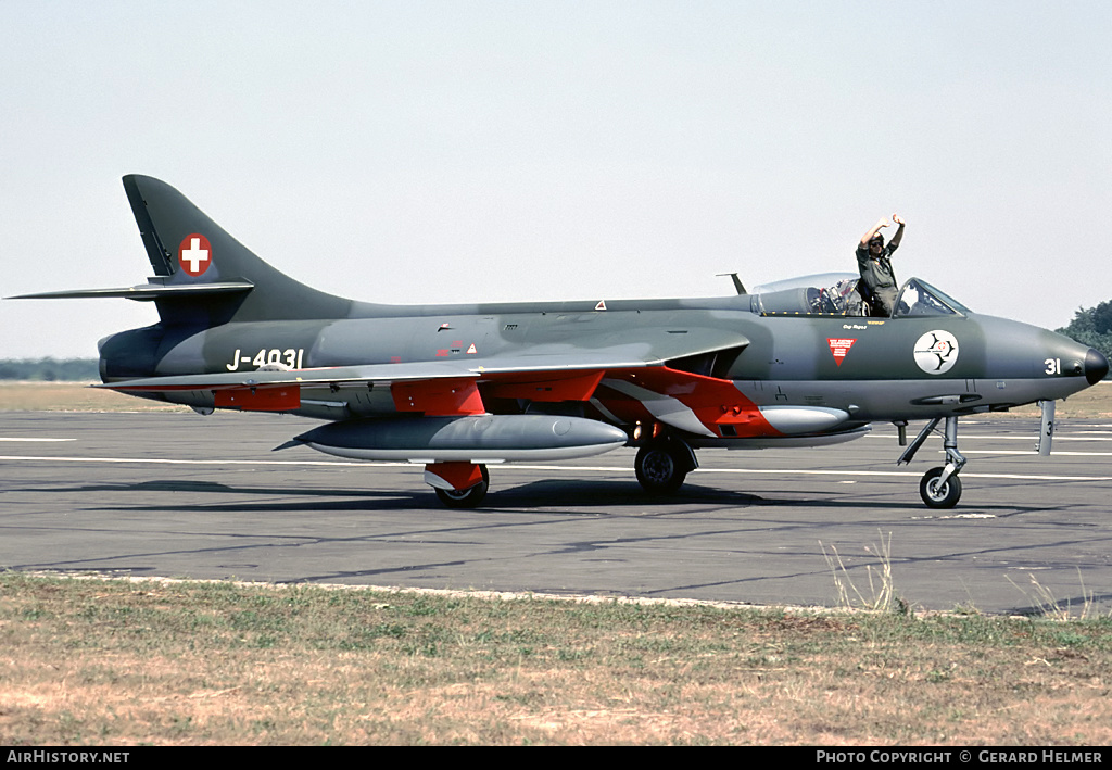 Aircraft Photo of J-4031 | Hawker Hunter F58 | Switzerland - Air Force | AirHistory.net #79950