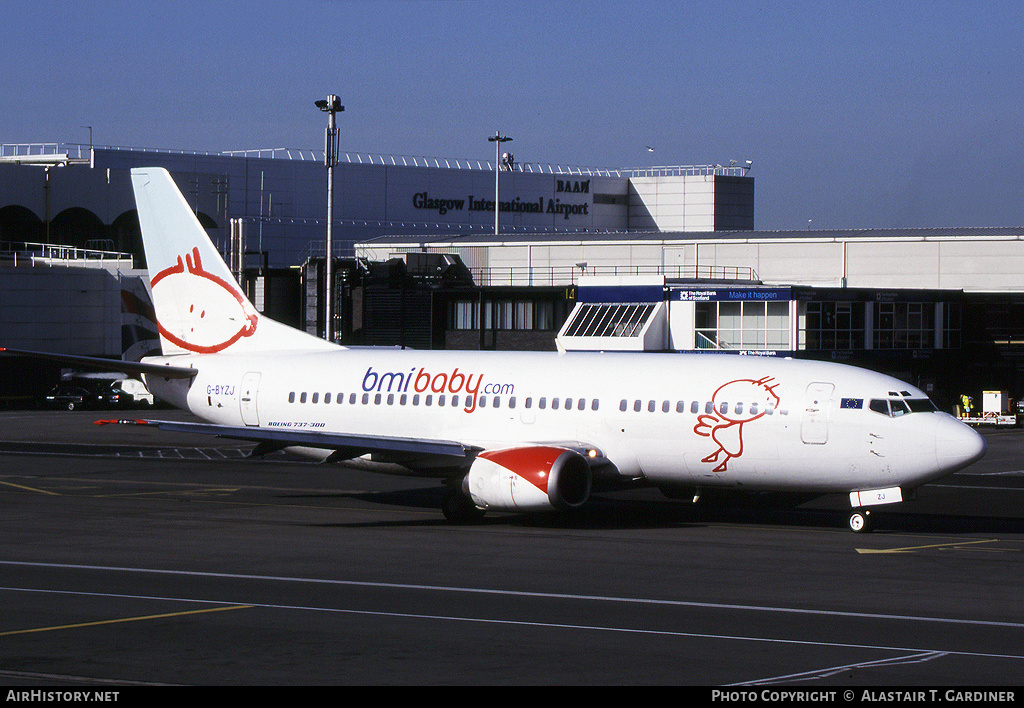 Aircraft Photo of G-BYZJ | Boeing 737-3Q8 | Bmibaby | AirHistory.net #79955