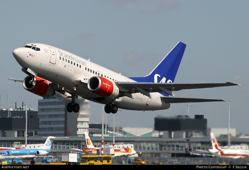 Aircraft Photo of LN-RRO | Boeing 737-683 | Scandinavian Airlines - SAS | AirHistory.net #79964