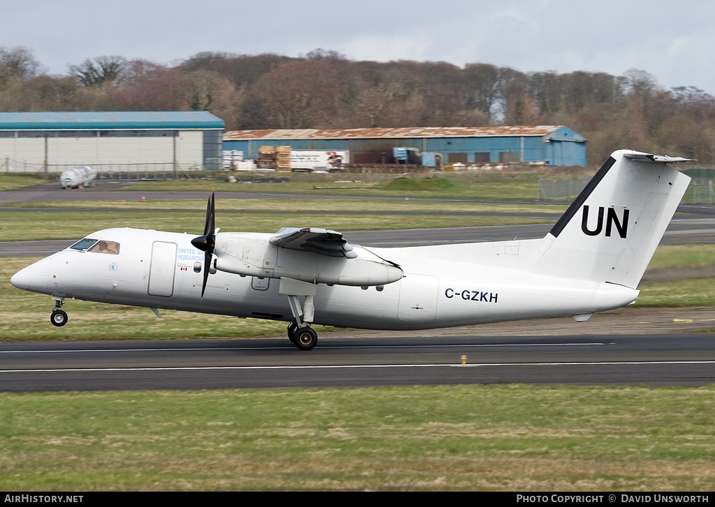 Aircraft Photo of C-GZKH | De Havilland Canada DHC-8-102 Dash 8 | United Nations | AirHistory.net #79974
