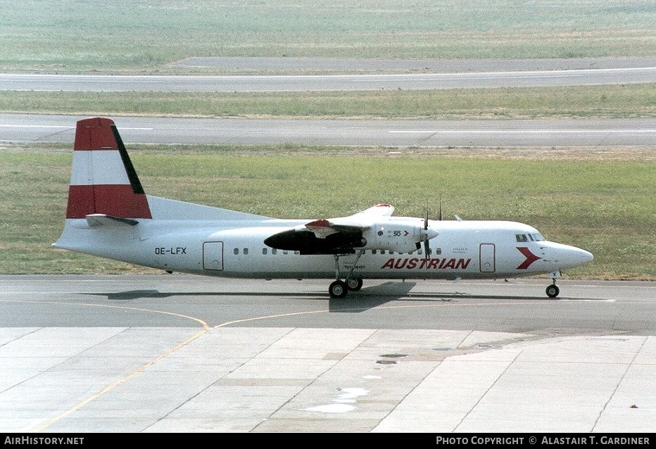 Aircraft Photo of OE-LFX | Fokker 50 | Austrian Airlines | AirHistory.net #79997