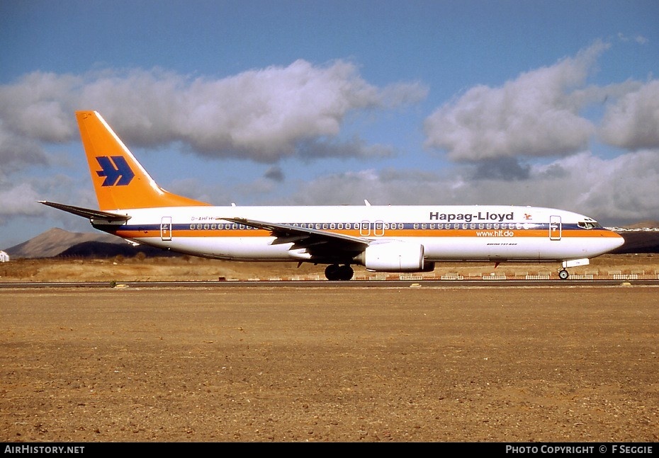 Aircraft Photo of D-AHFH | Boeing 737-8K5 | Hapag-Lloyd | AirHistory.net #80000