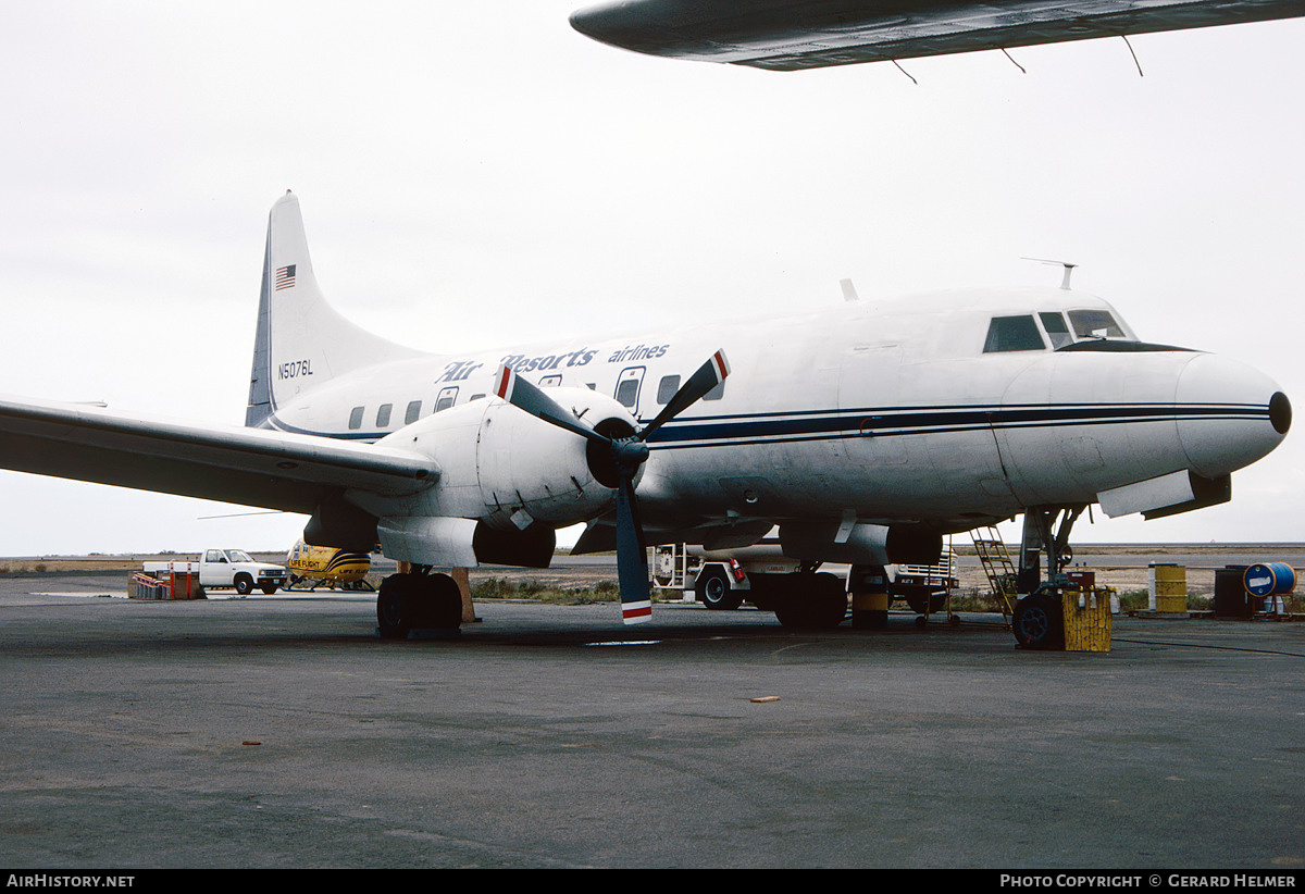 Aircraft Photo of N5076L | Convair 340-37 | Air Resorts Airlines | AirHistory.net #80037