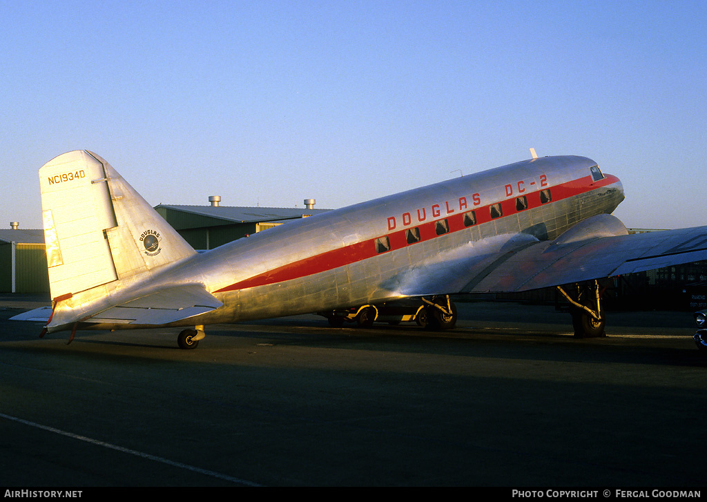 Aircraft Photo of N1934D / NC1934D | Douglas DC-2-118B | Douglas | AirHistory.net #80185