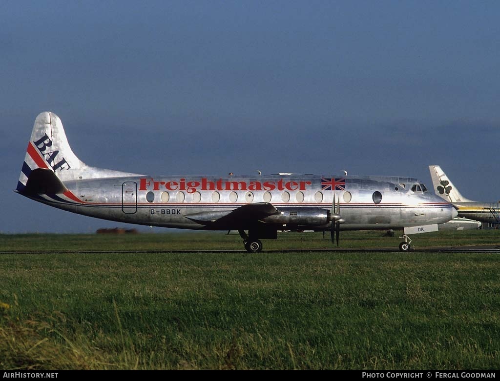 Aircraft Photo of G-BBDK | Vickers 808C Freightmaster | British Air Ferries - BAF | AirHistory.net #80193