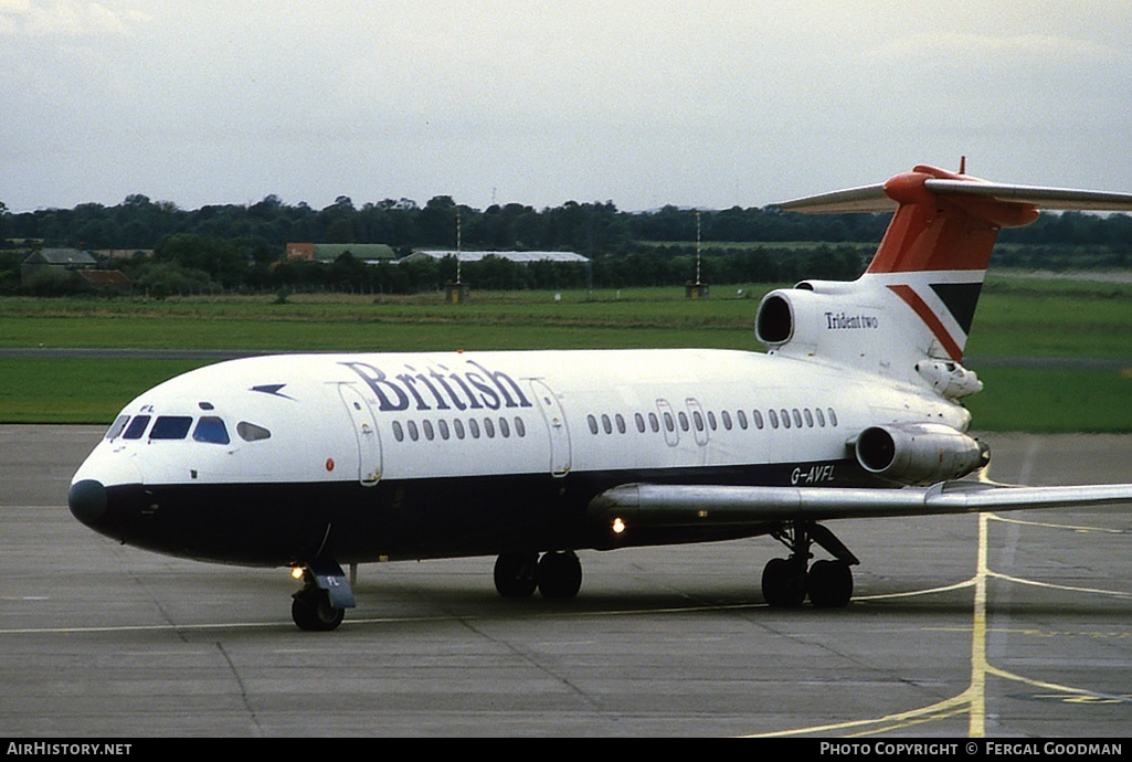 Aircraft Photo of G-AVFL | Hawker Siddeley HS-121 Trident 2E | British Airways | AirHistory.net #80219