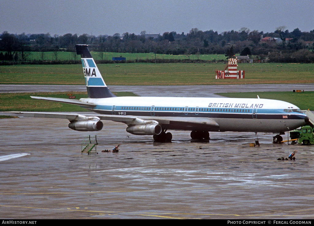 Aircraft Photo of G-BFLD | Boeing 707-338C | British Midland Airways - BMA | AirHistory.net #80234