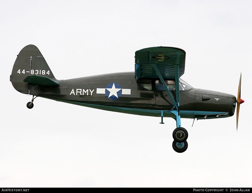 Aircraft Photo of G-RGUS / 44-83184 | Fairchild UC-61K Argus Mk3 (24R-46A) | USA - Air Force | AirHistory.net #80264