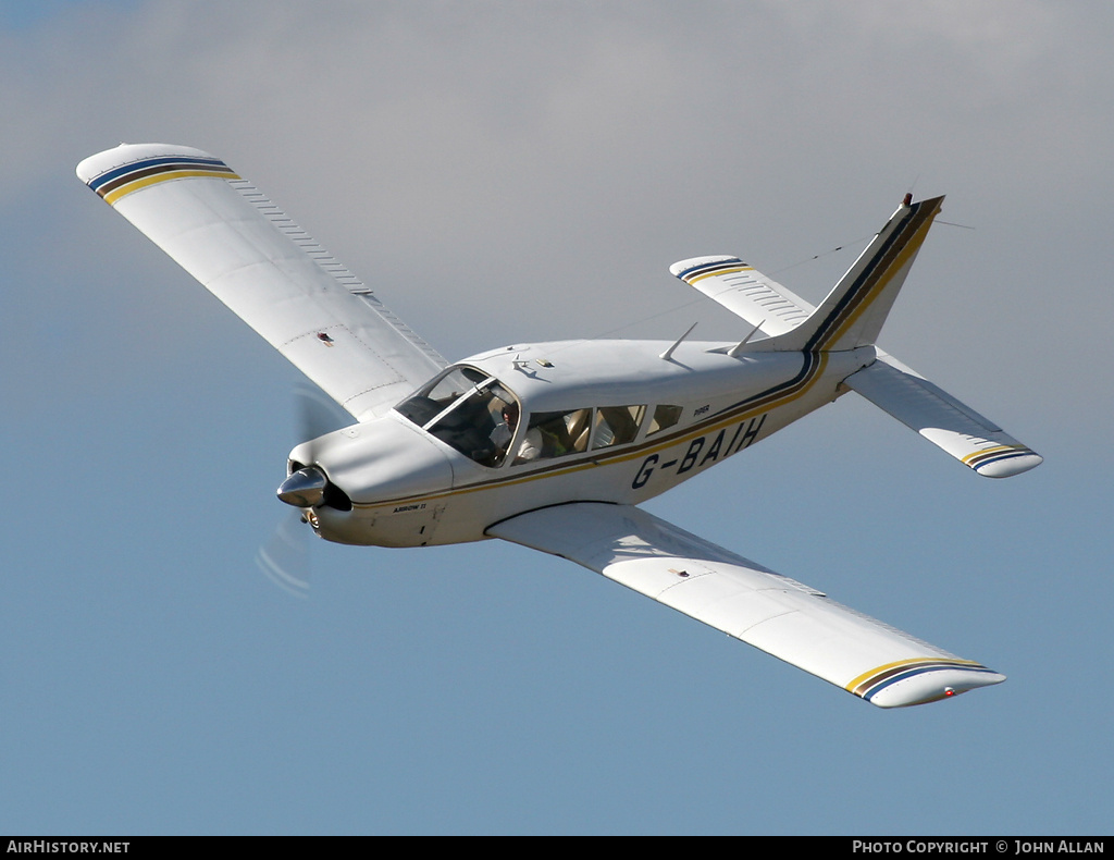 Aircraft Photo of G-BAIH | Piper PA-28R-200 Cherokee Arrow II | AirHistory.net #80310
