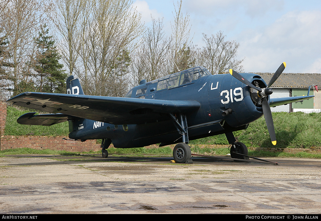 Aircraft Photo of G-BTDP / 53319 | Grumman TBM-3R Avenger | USA - Navy | AirHistory.net #80324