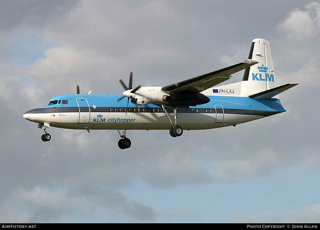 Aircraft Photo of PH-LXJ | Fokker 50 | KLM Cityhopper | AirHistory.net #80354