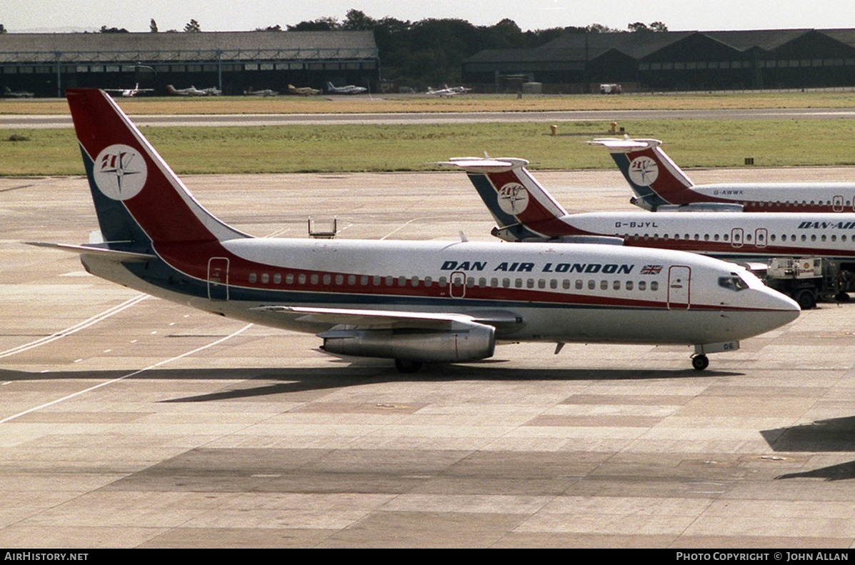 Aircraft Photo of G-BLDE | Boeing 737-2E7/Adv | Dan-Air London | AirHistory.net #80355