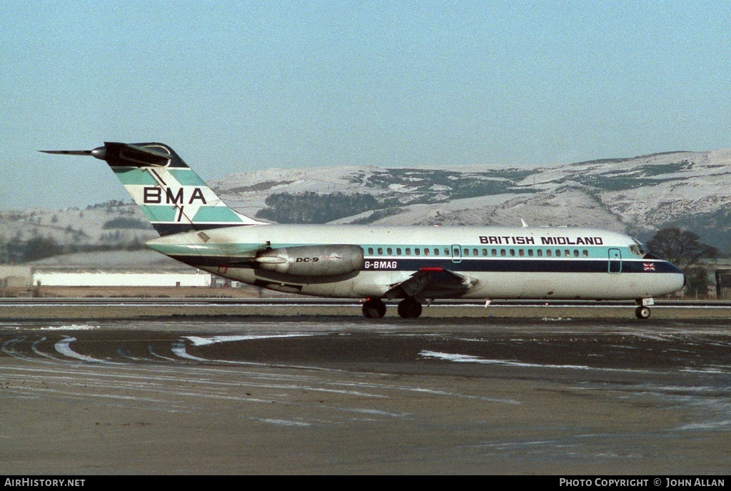 Aircraft Photo of G-BMAG | Douglas DC-9-15 | British Midland Airways - BMA | AirHistory.net #80423