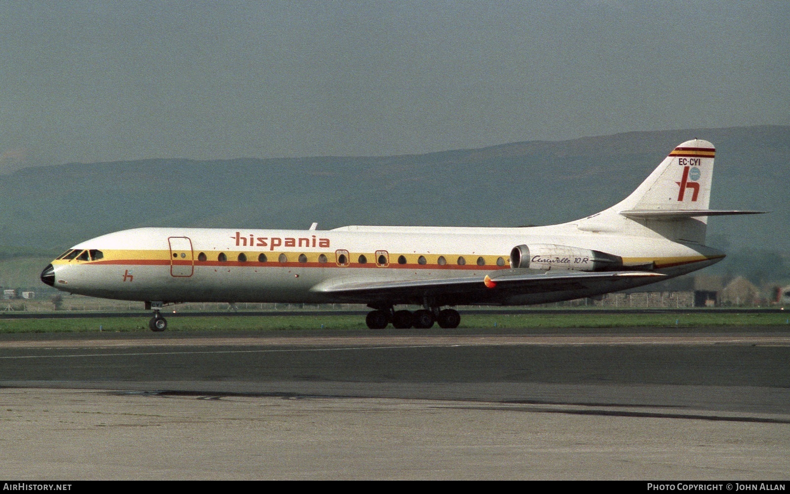 Aircraft Photo of EC-CYI | Sud SE-210 Caravelle 10B1R | Hispania Líneas Aéreas | AirHistory.net #80428