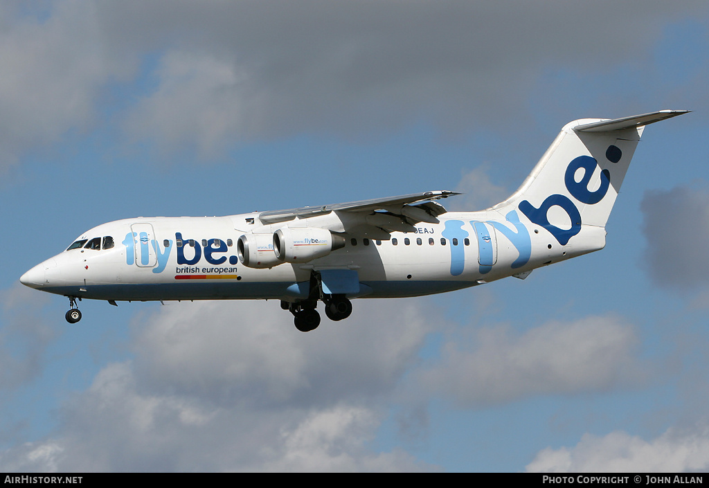 Aircraft Photo of G-JEAJ | British Aerospace BAe-146-200 | Flybe - British European | AirHistory.net #80465