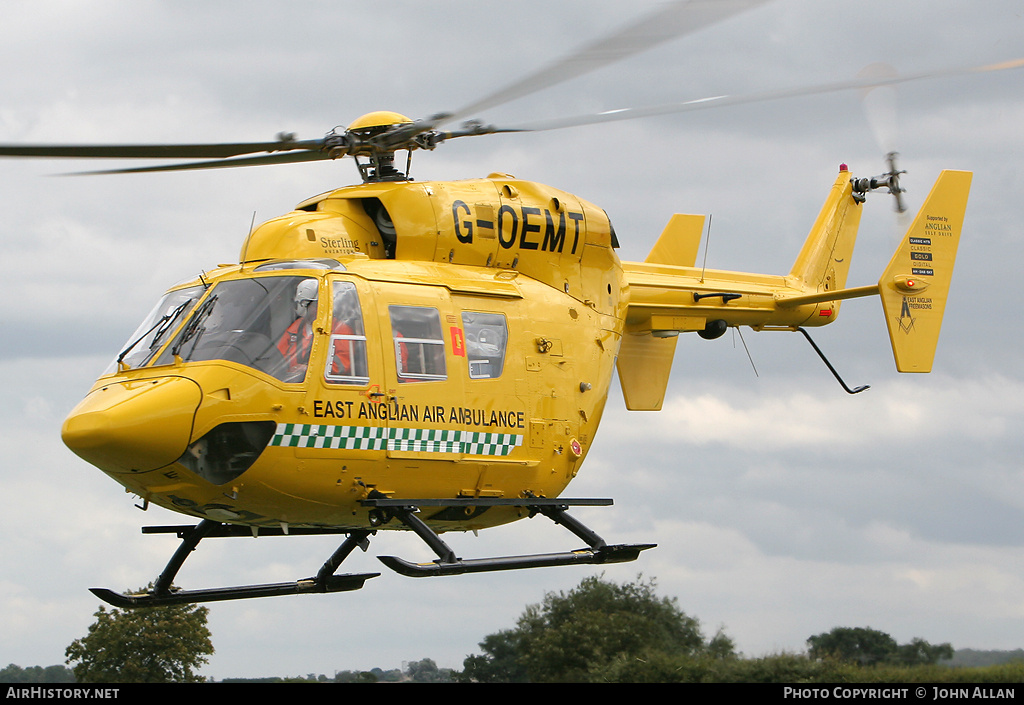 Aircraft Photo of G-OEMT | Eurocopter-Kawasaki BK-117C-1 | East Anglian Air Ambulance | AirHistory.net #80469