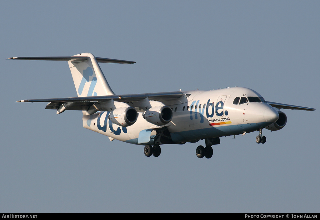 Aircraft Photo of G-JEAY | British Aerospace BAe-146-200 | Flybe - British European | AirHistory.net #80500