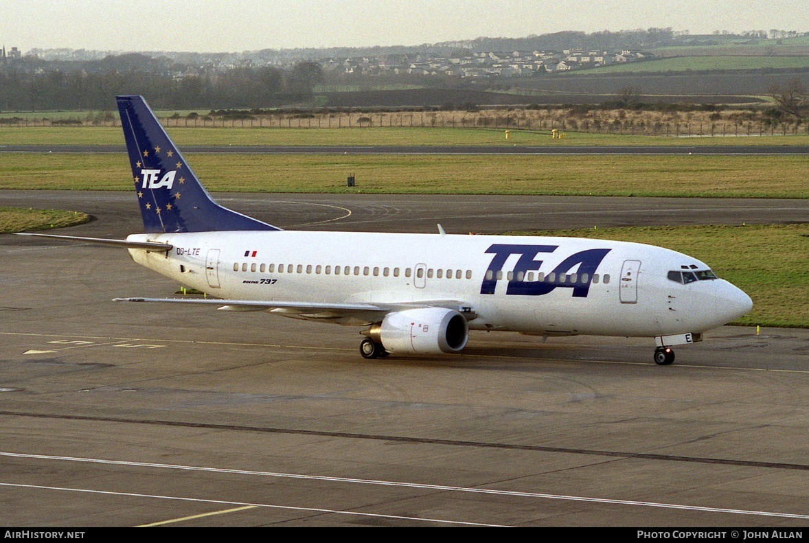 Aircraft Photo of OO-LTE | Boeing 737-3M8 | TEA - Trans European Airways | AirHistory.net #80517