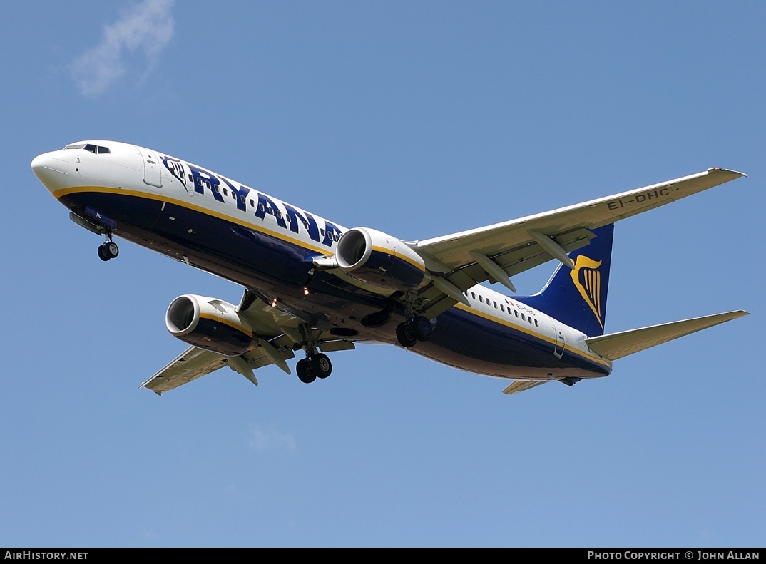 Aircraft Photo of EI-DHC | Boeing 737-8AS | Ryanair | AirHistory.net #80531