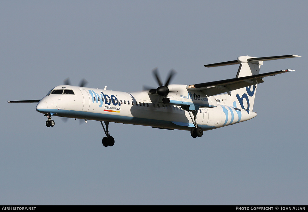 Aircraft Photo of G-JEDW | Bombardier DHC-8-402 Dash 8 | Flybe - British European | AirHistory.net #80532