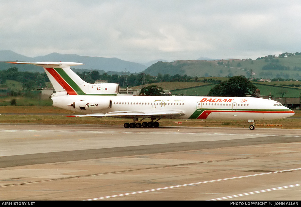 Aircraft Photo of LZ-BTE | Tupolev Tu-154B | Balkan - Bulgarian Airlines | AirHistory.net #80543