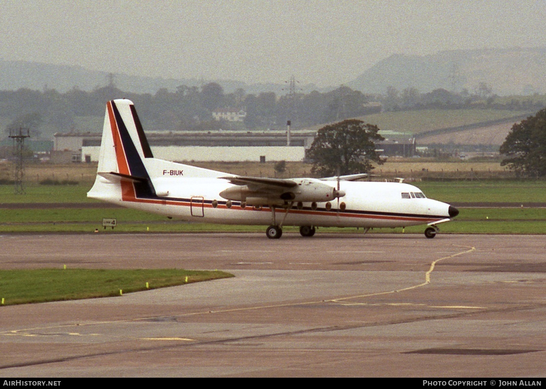 Aircraft Photo of F-BIUK | Fokker F27-100 Friendship | Uni-Air | AirHistory.net #80561