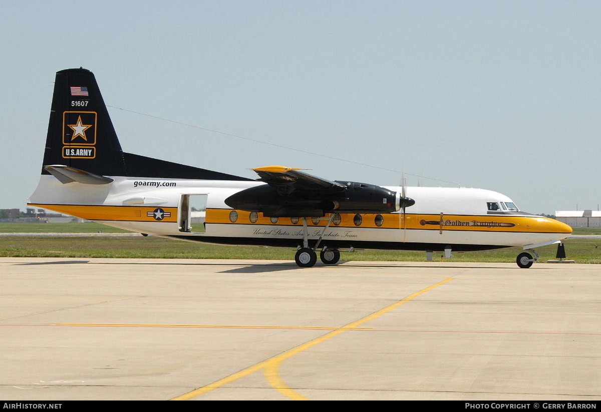 Aircraft Photo of 85-1607 / 51607 | Fokker C-31A Troopship (F27-400M) | USA - Army | AirHistory.net #80589