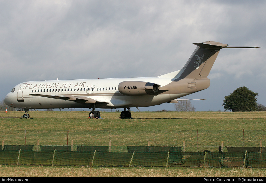 Aircraft Photo of G-MABH | Fokker 100 (F28-0100) | Platinum Jet Air | AirHistory.net #80647