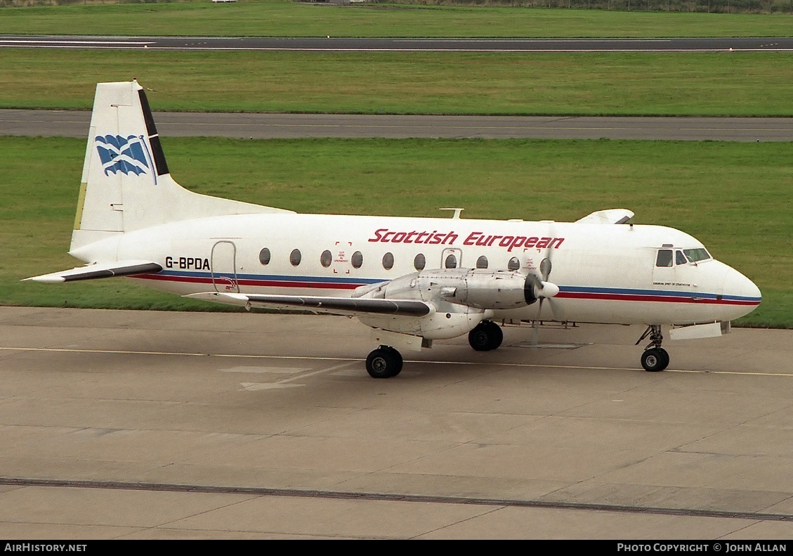 Aircraft Photo of G-BPDA | British Aerospace BAe-748 Srs2A/334 | Scottish European Airways | AirHistory.net #80673