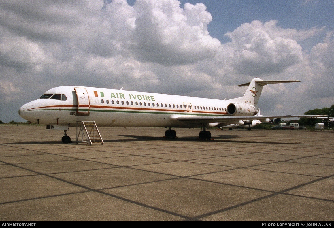 Aircraft Photo of TU-TIV | Fokker 100 (F28-0100) | Air Ivoire | AirHistory.net #80679