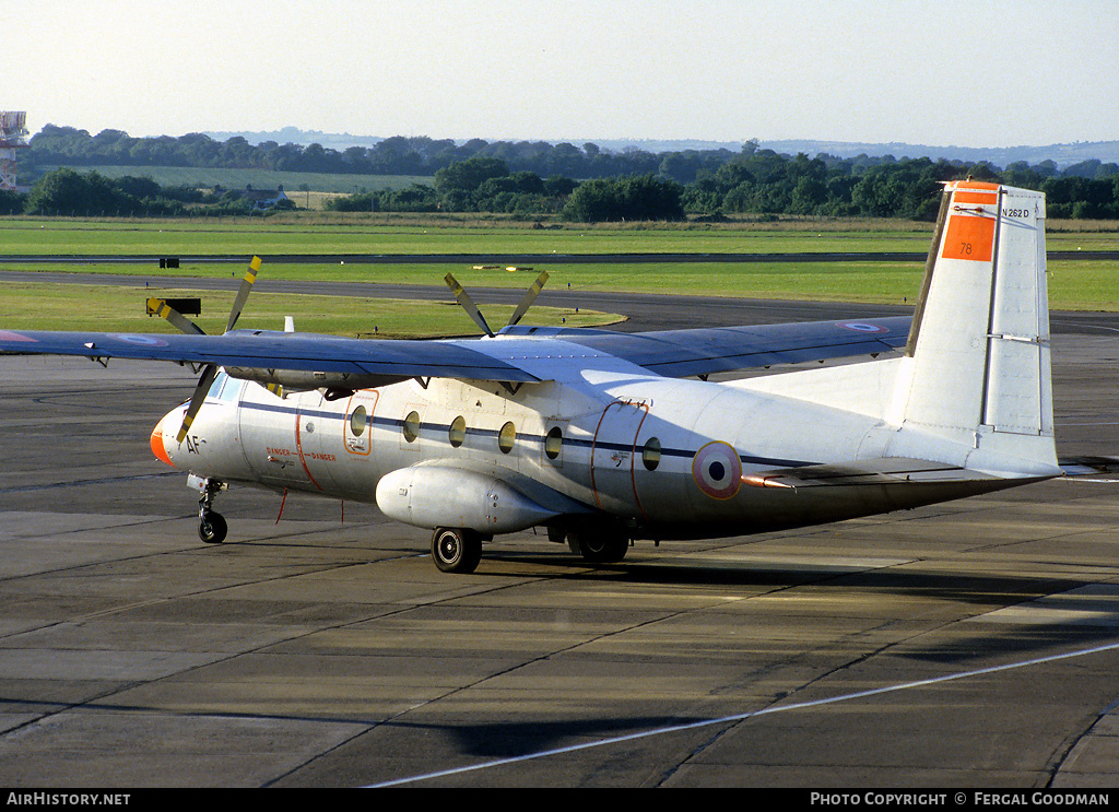 Aircraft Photo of 78 | Aerospatiale N-262D-51 Fregate | France - Air Force | AirHistory.net #80682