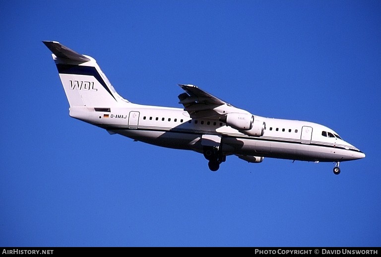 Aircraft Photo of D-AMAJ | British Aerospace BAe-146-200A | WDL Aviation | AirHistory.net #80719