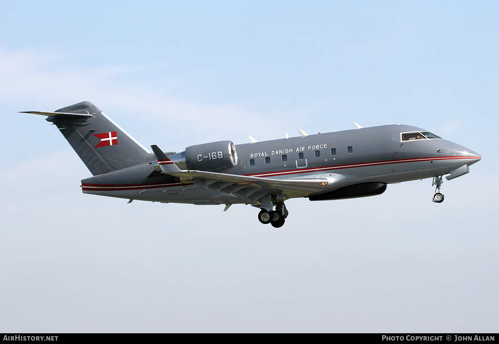 Aircraft Photo of C-168 | Bombardier Challenger 604 (CL-600-2B16) | Denmark - Air Force | AirHistory.net #80751