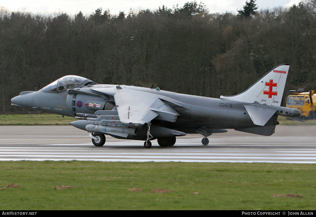 Aircraft Photo of ZG478 | British Aerospace Harrier GR9A | UK - Air Force | AirHistory.net #80764