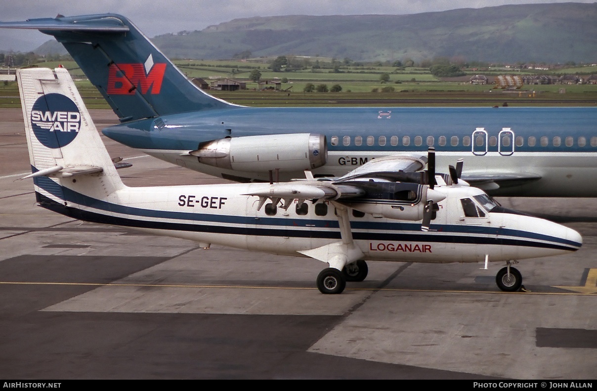 Aircraft Photo of SE-GEF | De Havilland Canada DHC-6-300 Twin Otter | Loganair | AirHistory.net #80774