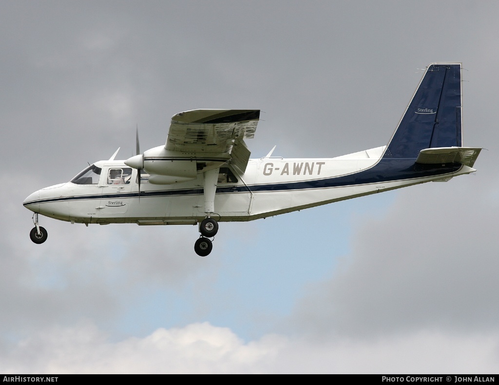 Aircraft Photo of G-AWNT | Britten-Norman BN-2A Islander | Sterling Aviation | AirHistory.net #80836