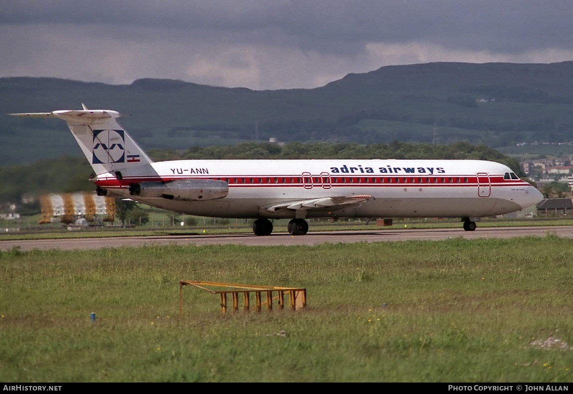 Aircraft Photo of YU-ANN | British Aerospace BAC-111-525FT One-Eleven | Adria Airways | AirHistory.net #80852