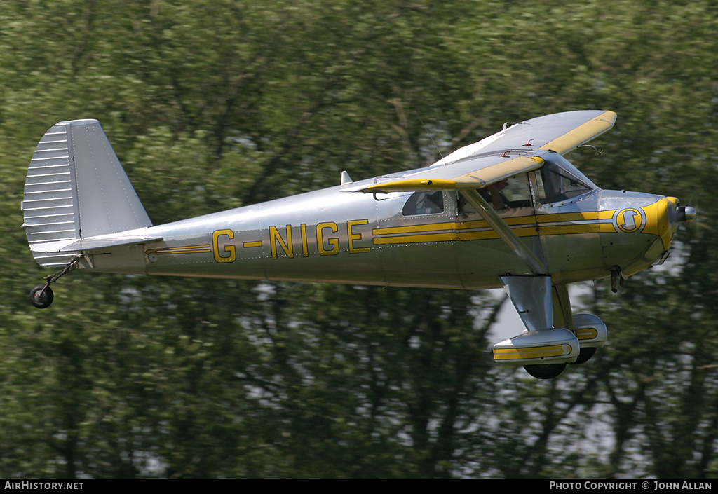 Aircraft Photo of G-NIGE | Luscombe 8E Silvaire Deluxe | AirHistory.net #80899