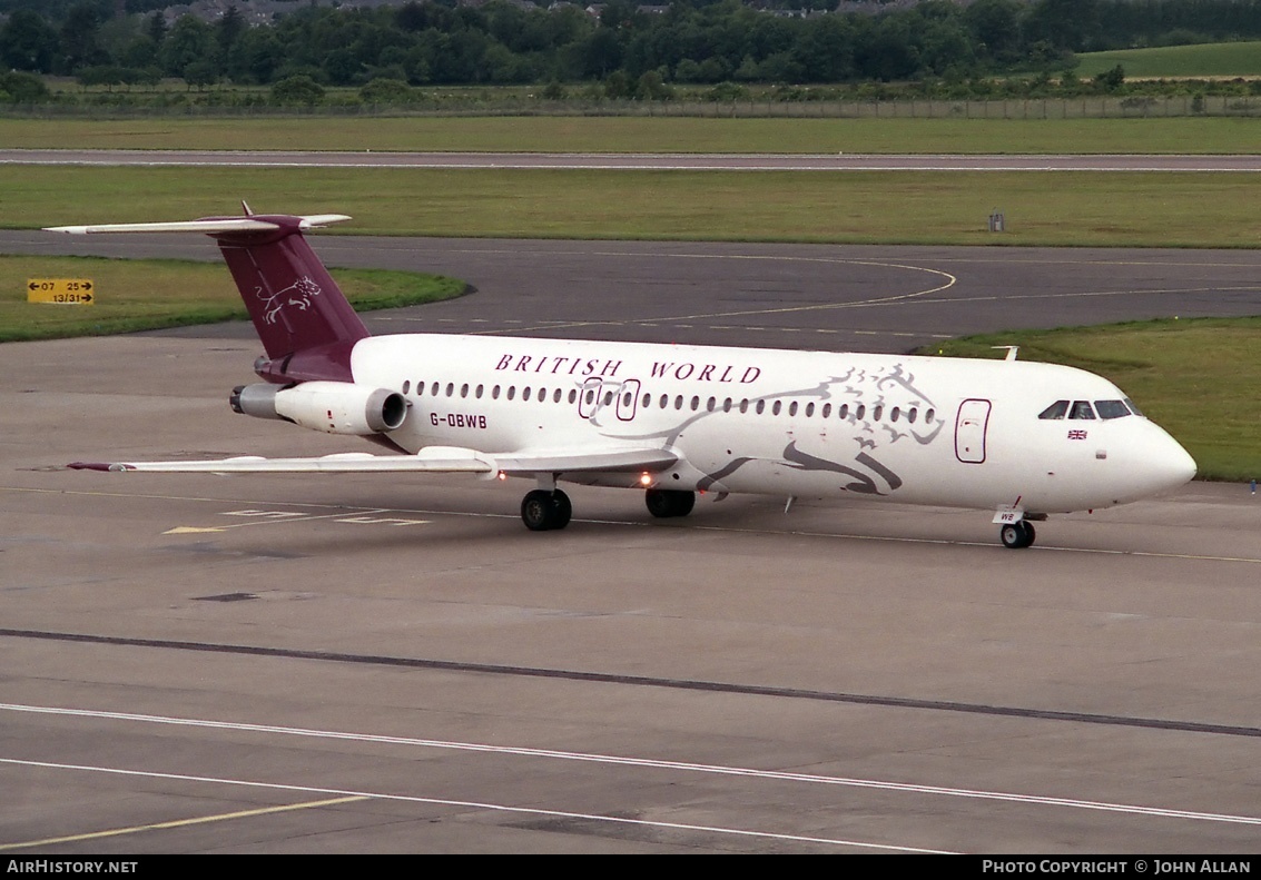 Aircraft Photo of G-OBWB | BAC 111-518FG One-Eleven | British World Airlines | AirHistory.net #80906