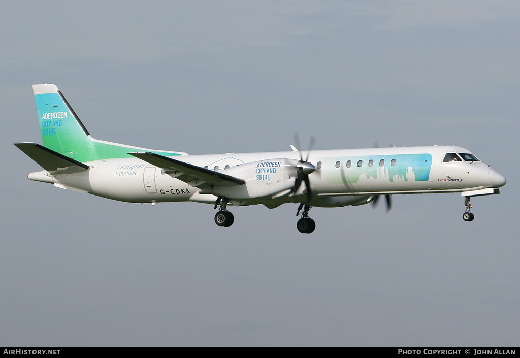 Aircraft Photo of G-CDKA | Saab 2000 | Eastern Airways | AirHistory.net #80932