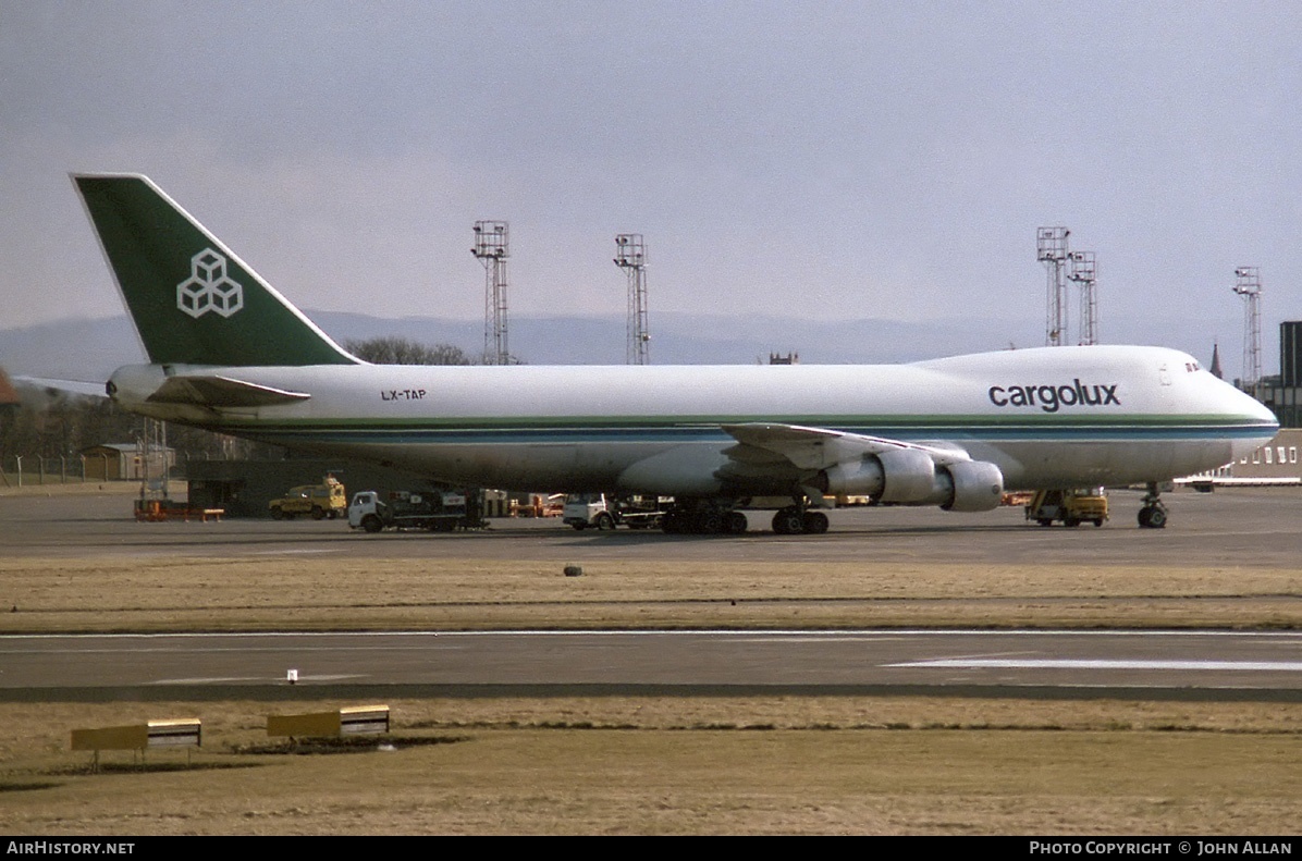 Aircraft Photo of LX-TAP | Boeing 747-2S4F/SCD | Cargolux | AirHistory.net #80933