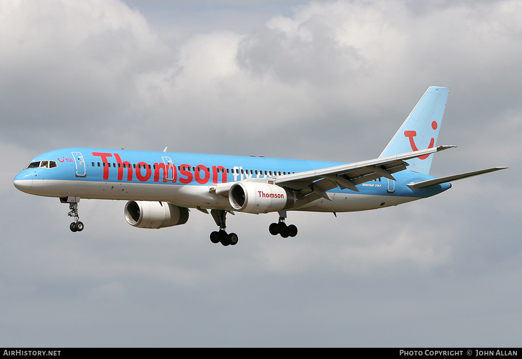 Aircraft Photo of G-BYAN | Boeing 757-204 | Thomsonfly | AirHistory.net #80937