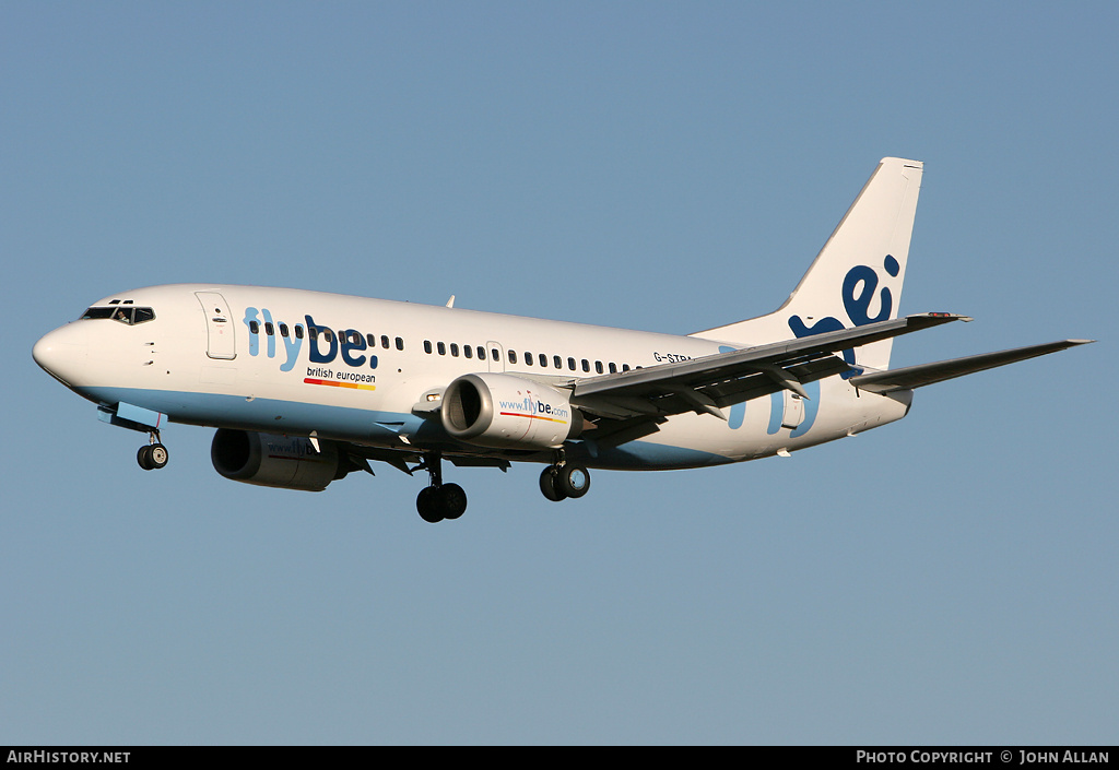 Aircraft Photo of G-STRA | Boeing 737-3S3 | Flybe - British European | AirHistory.net #80960