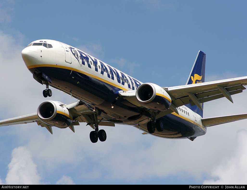 Aircraft Photo of EI-DCE | Boeing 737-8AS | Ryanair | AirHistory.net #80975