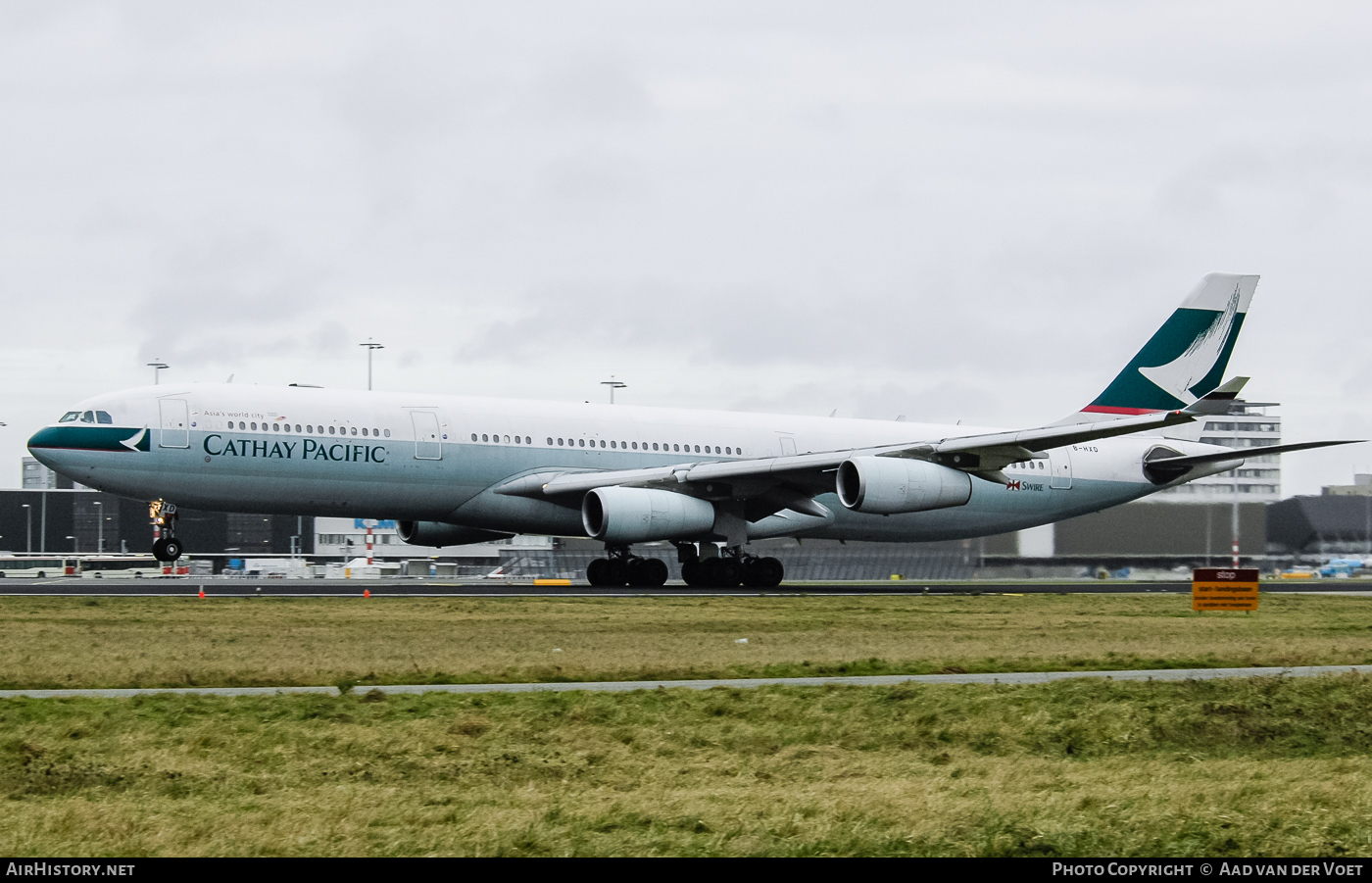 Aircraft Photo of B-HXD | Airbus A340-313 | Cathay Pacific Airways | AirHistory.net #81063