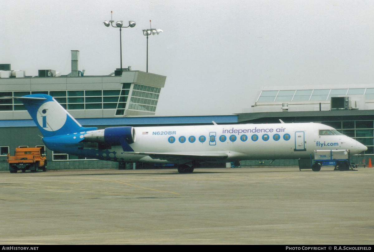 Aircraft Photo of N620BR | Bombardier CRJ-200ER (CL-600-2B19) | Independence Air | AirHistory.net #81068