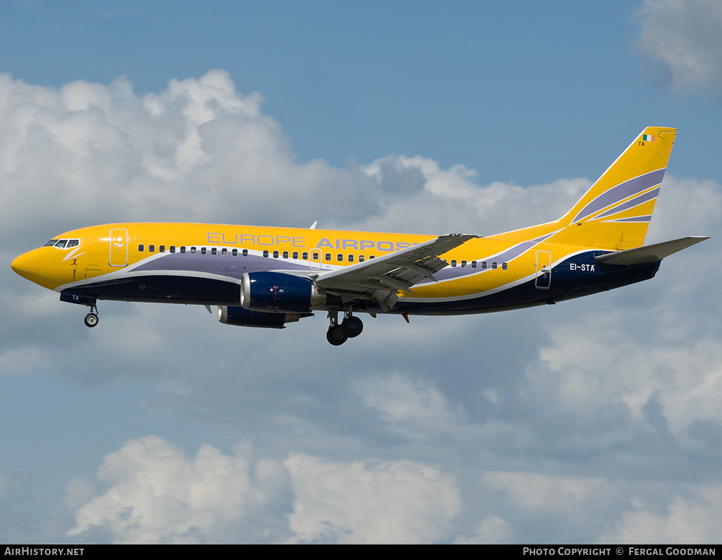 Aircraft Photo of EI-STA | Boeing 737-31S | Europe Airpost | AirHistory.net #81118