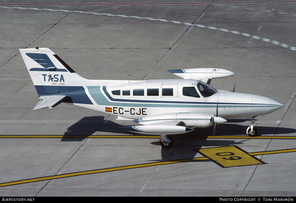 Aircraft Photo of EC-CJE | Cessna 402B | TASA | AirHistory.net #81175