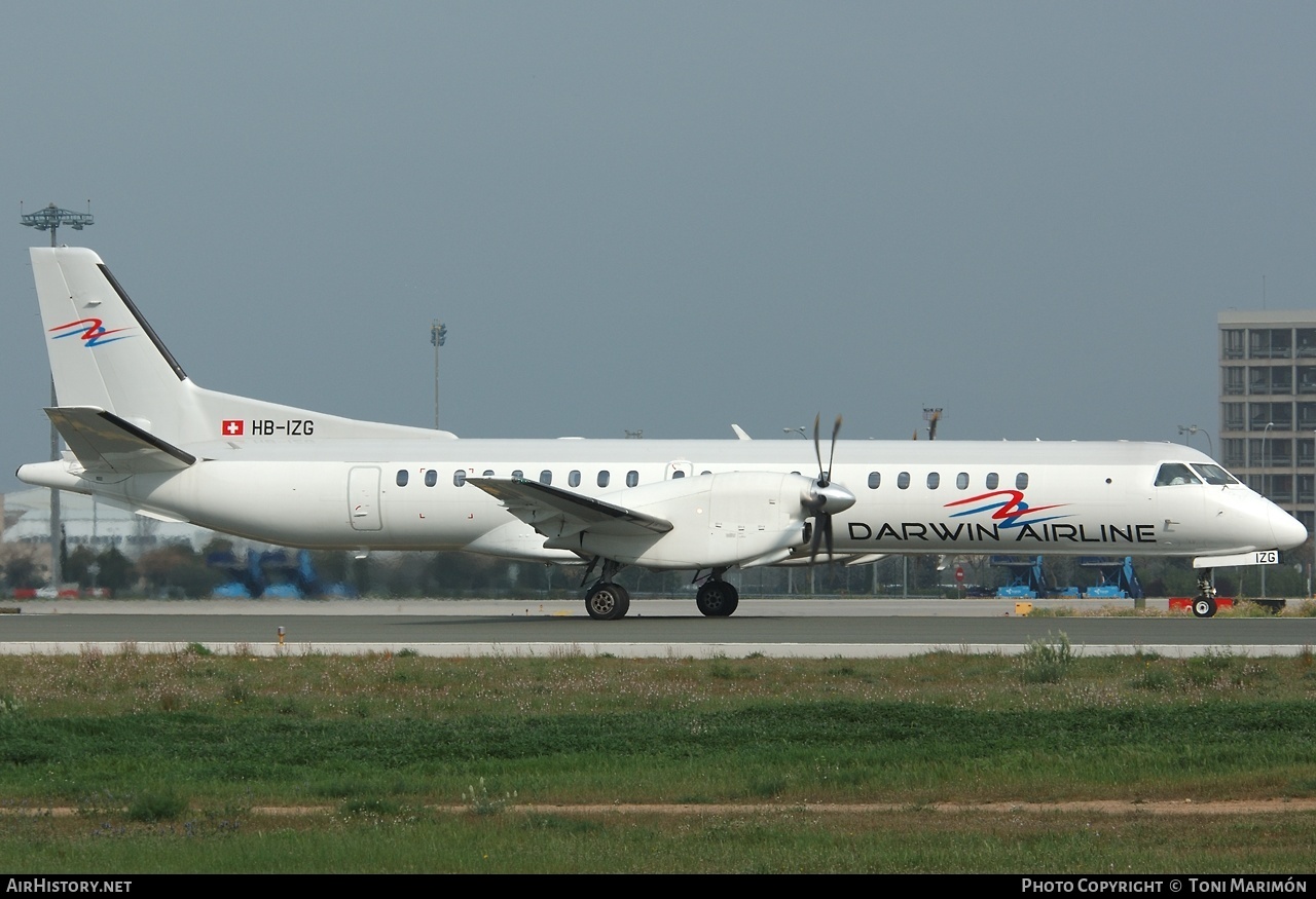 Aircraft Photo of HB-IZG | Saab 2000 | Darwin Airline | AirHistory.net #81178