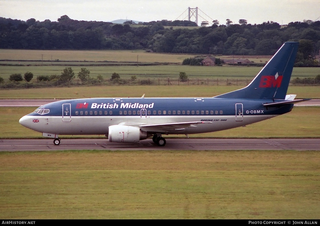Aircraft Photo of G-OBMX | Boeing 737-59D | British Midland Airways - BMA | AirHistory.net #81203